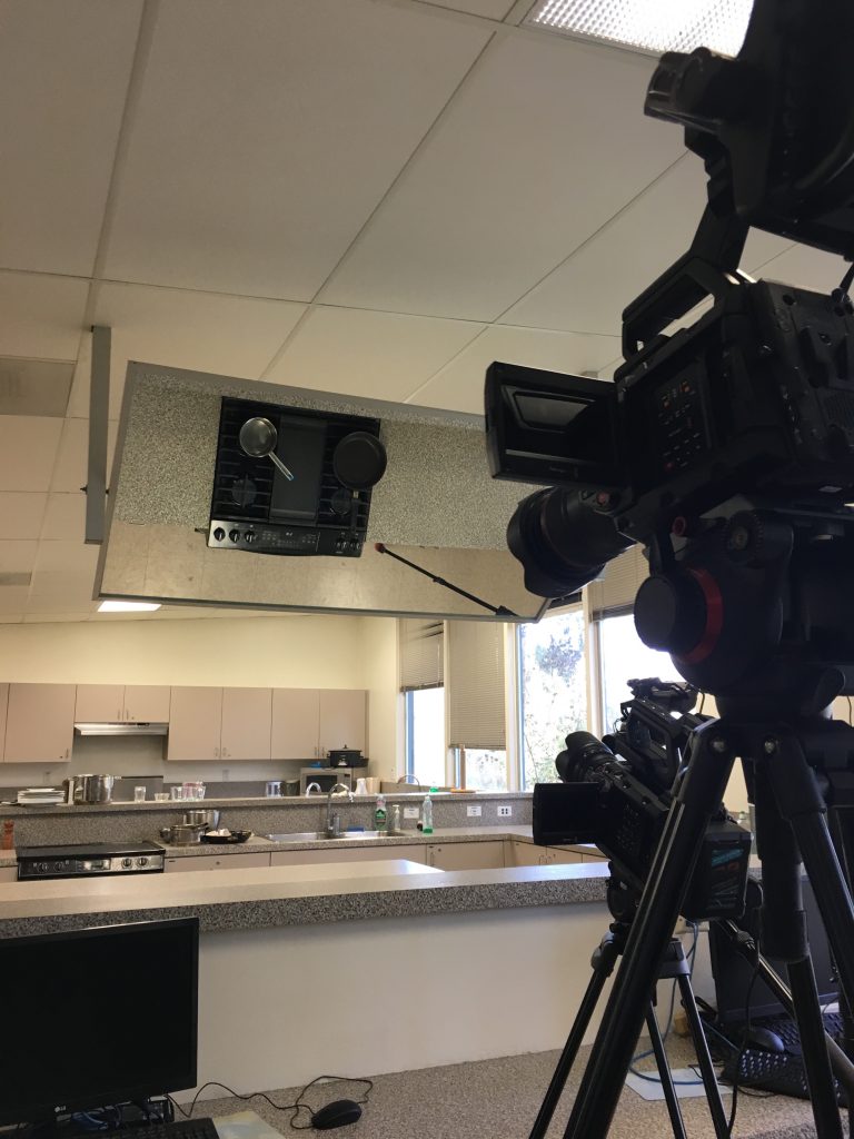 Kitchen Studio Filming with Rouffet